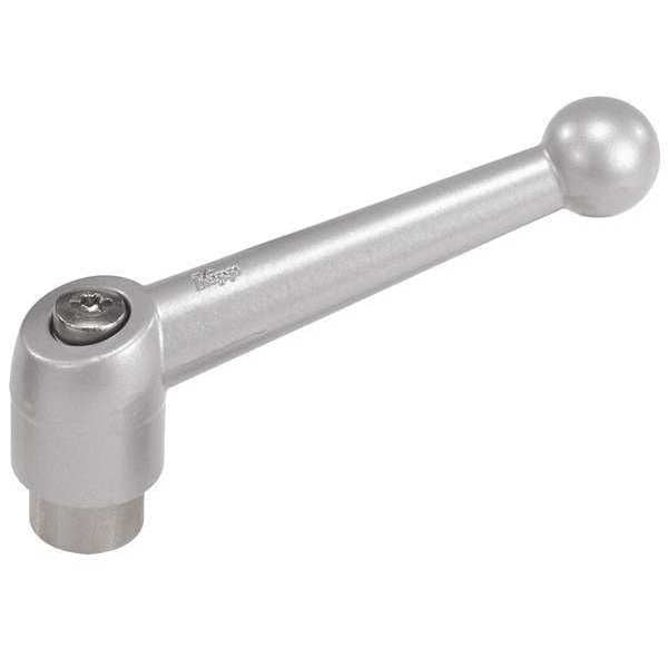 Adjustable Handle, Size: 4 1/2-13 Zinc, Silver Metallic, Comp: Stainless Steel