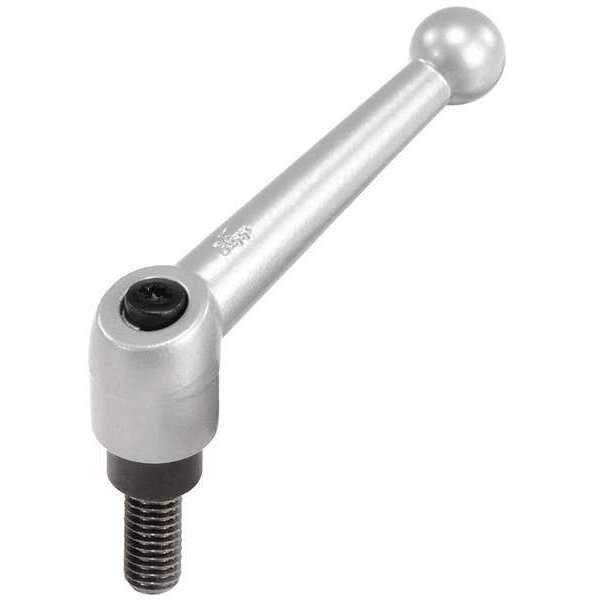 Adjustable Handle, Size: 1 M05X25 Zinc, Silver Metallic, Comp: Steel