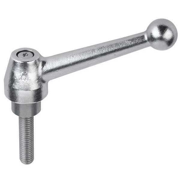 Adjustable Handle, Ball Style, All Stainless Steel, Size: 1, 1/2-13X50, Electropolished
