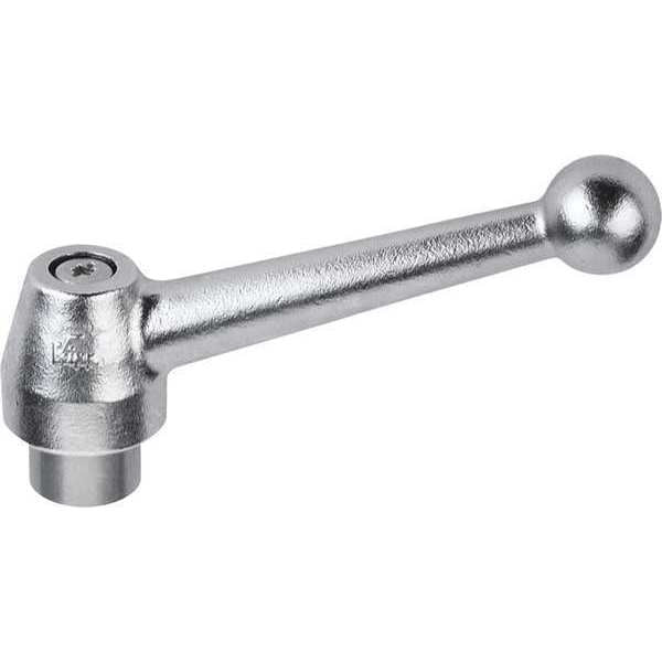 Adjustable Handle, Ball Style, All Stainless Steel, Size: 1, 1/2-13, Electropolished