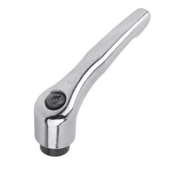 Adjustable Handle, Modern Design, Sz. 0, M05, Die Cast Zinc High-Gloss Chromed, Comp: Steel