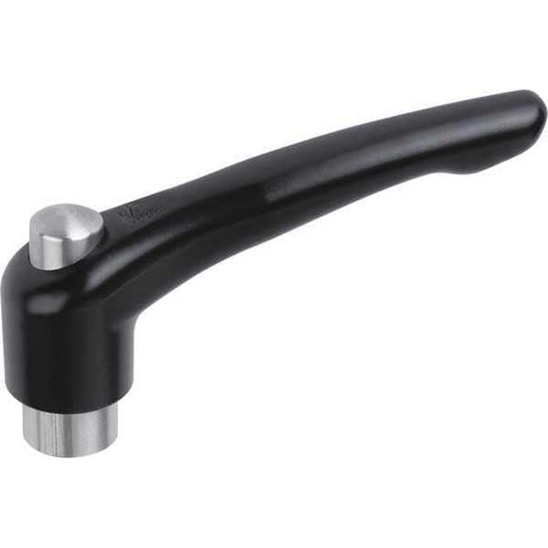 Adjustable Handle, With Protective Cap Size: 3 M08, Zinc Black Satin, Comp: Stainless Steel