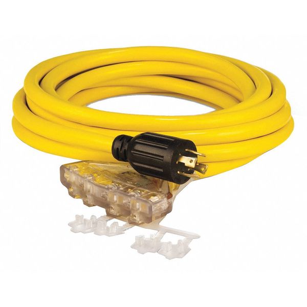 Generator Power Cord, Cord 25 ft., Plastic