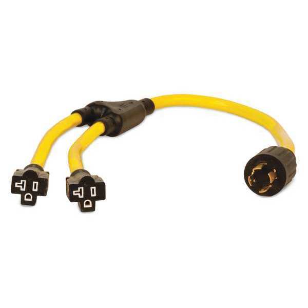Generator Power Cord, Cord 3 ft., Plastic
