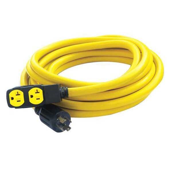 Generator Power Cord, Cord 25 ft., Plastic