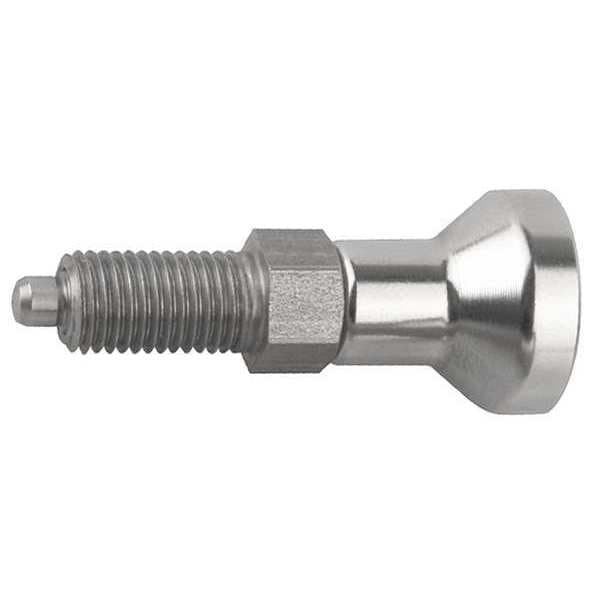 Indexing Plunger, All SS, Size: 2 D1= 1/2-13, D=6, Style A Non-Lockout WO Locknut, Pin Not Hard