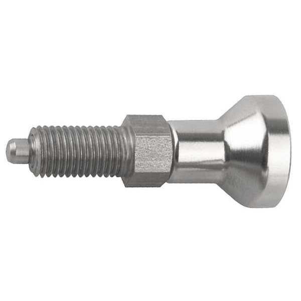 Indexing Plunger, All SS, Size: 3 D1= 5/8-11, D=8, Style A Non-Lockout WO Locknut, Pin Hard