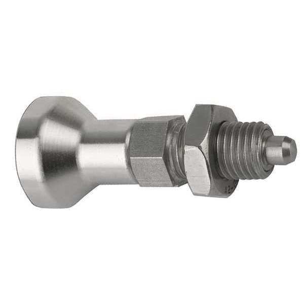 Indexing Plunger, All SS, Size: 5 D1= M24X2, D=16, Style B Non-Lockout W Locknut, Pin Hard
