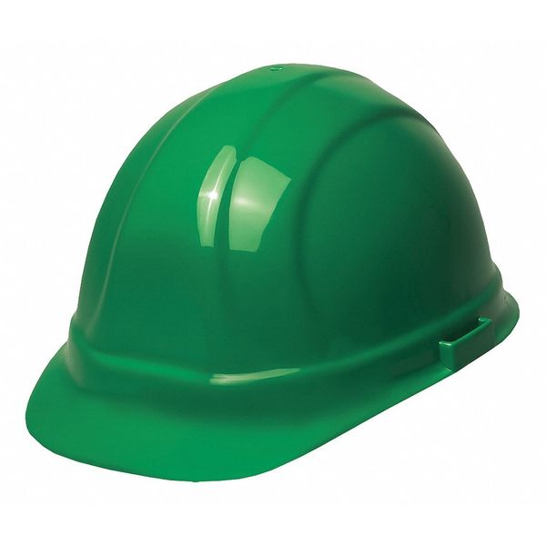 Front Brim Hard Hat, Type 1, Class E, Ratchet (6-Point), Green