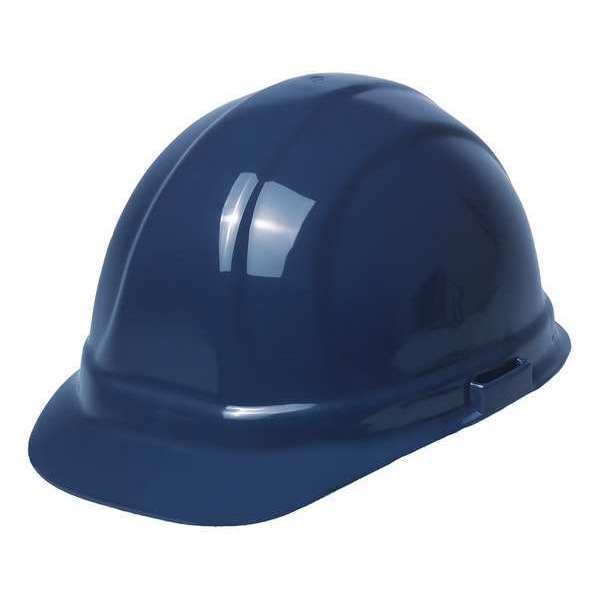 Front Brim Hard Hat, Type 1, Class E, Ratchet (6-Point), Dark Blue