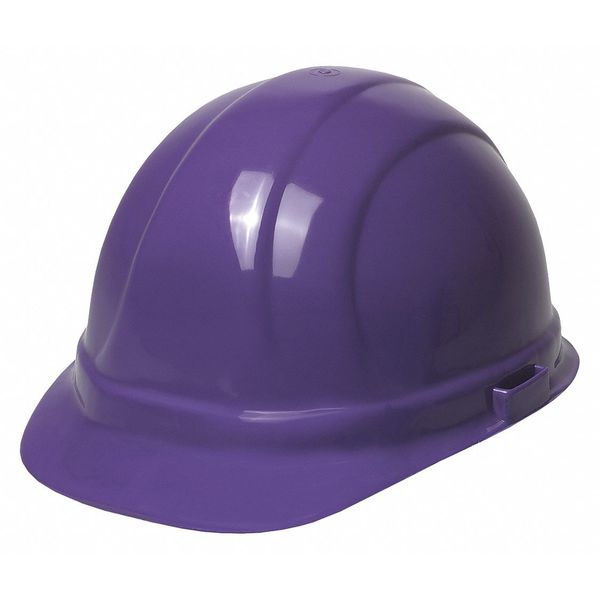 Front Brim Hard Hat, Type 1, Class E, Ratchet (6-Point), Purple