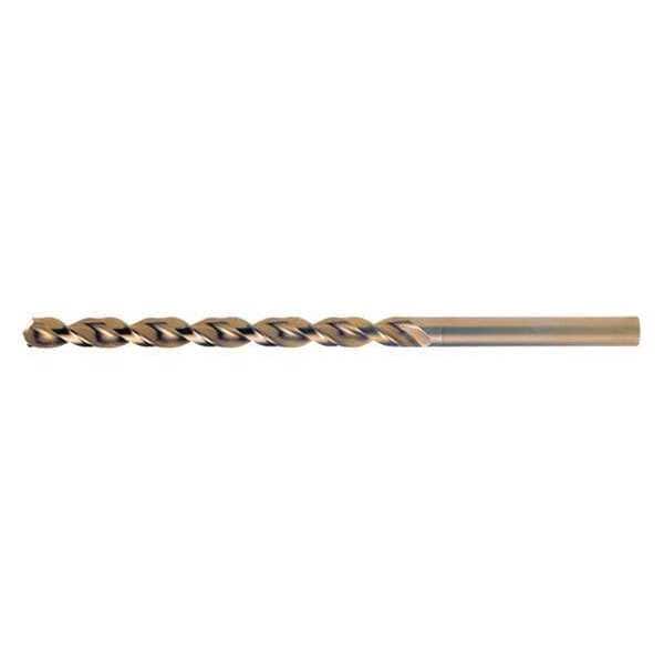 Q-Cobaltâ¢ 135Â° Wide Land Parabolic Taper Length Drill Cleveland 2575 Straw HSS-CO 8% RHS/RHC 3/8