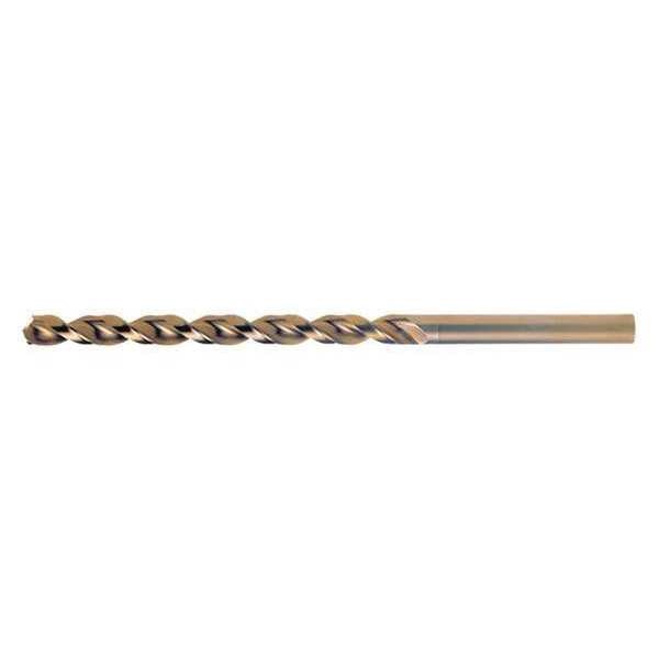 Q-Cobaltâ¢ 135Â° Wide Land Parabolic Taper Length Drill Cleveland 2575 Straw HSS-CO 8% RHS/RHC 5/16