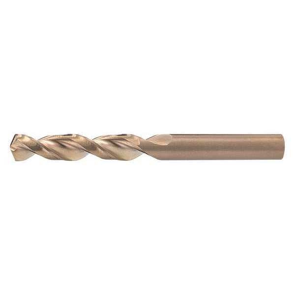 Screw Machine Drill Bit, 5/8 in Size, 135  Degrees Point Angle, Cobalt Steel, Straw/Bronze Finish
