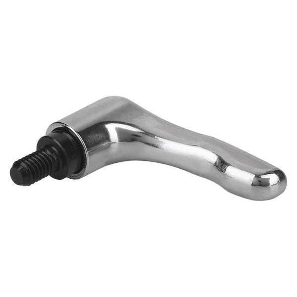Adjustable Handle, Modern Design, Sz. 2, M06X50, Die Cast Zinc High-Gloss Chromed, Comp: Steel