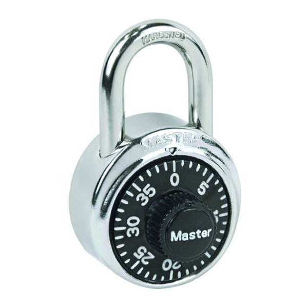 Combination Padlock, Center Dial, Round