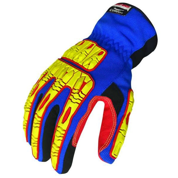 Impact Gloves, Size M, Blue, PR