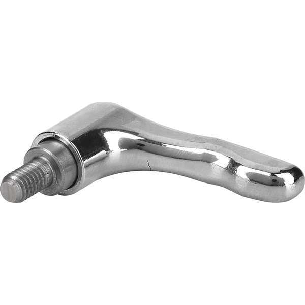 Adjustable Handle, Size: 5 M16X30, Zinc High-Gloss Chromed, Comp: Stainless Steel