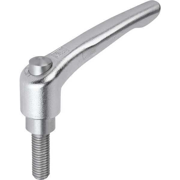 Adjustable Handle With Protective Cap, Size: 2 M06X25, Entirely Stainless Steel, Electropolished
