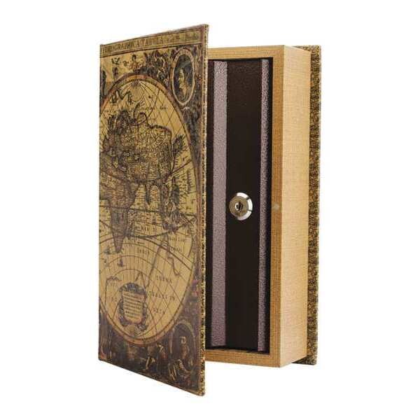 Lock Box, Surface, Single Key, Brown