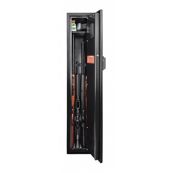Rifle & Gun Safe, Biometric Lock, 66 lbs, 1.8 cu ft, (4) Rifles