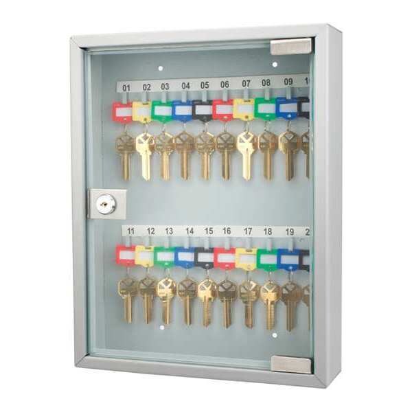 Key Cabinet, 20 Capacity, 13-3/4