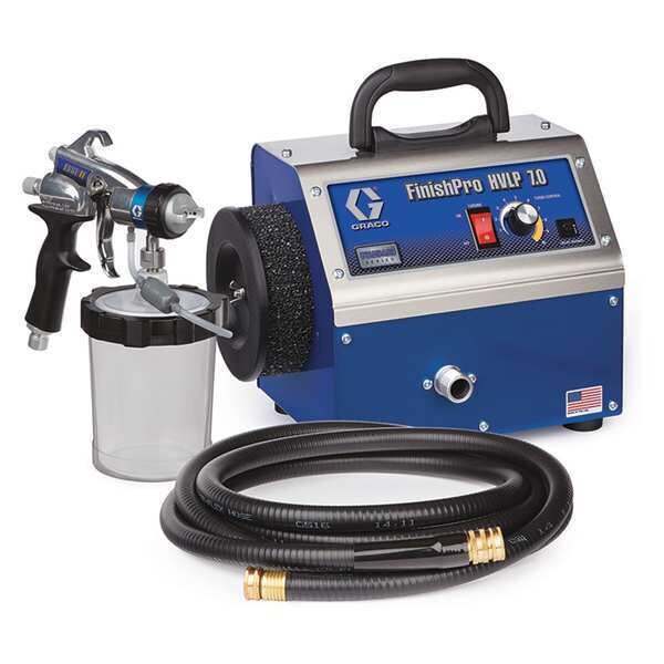 HVLP Paint Sprayer, 4 Stages, 1 qt. Tank