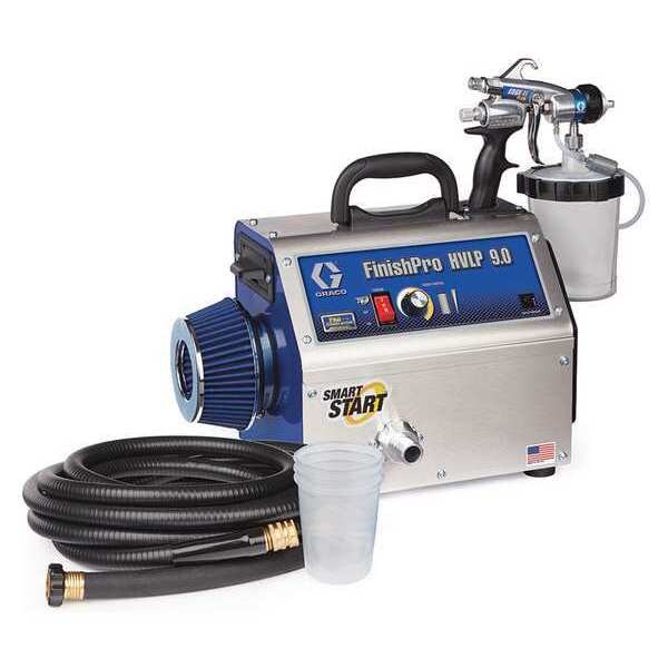 HVLP Paint Sprayer, 4 Stages, 1 qt. Tank