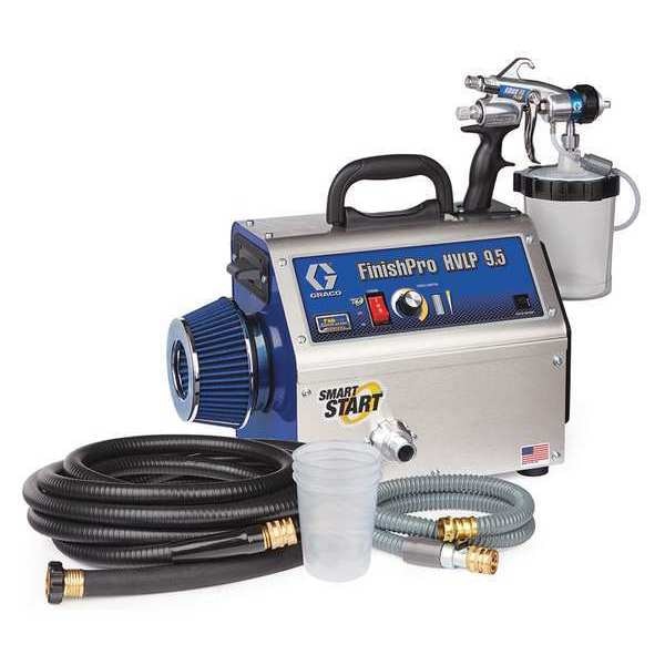 HVLP Paint Sprayer, 4 Stages, 1 qt. Tank