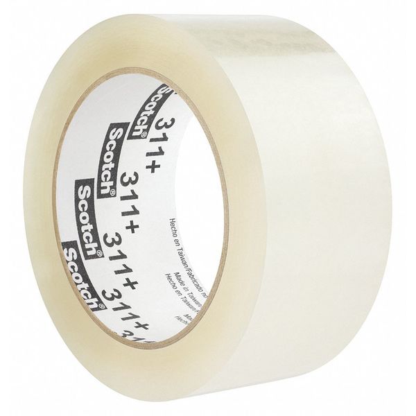 Carton Sealing Tape, 72mm W, Clear, PK24