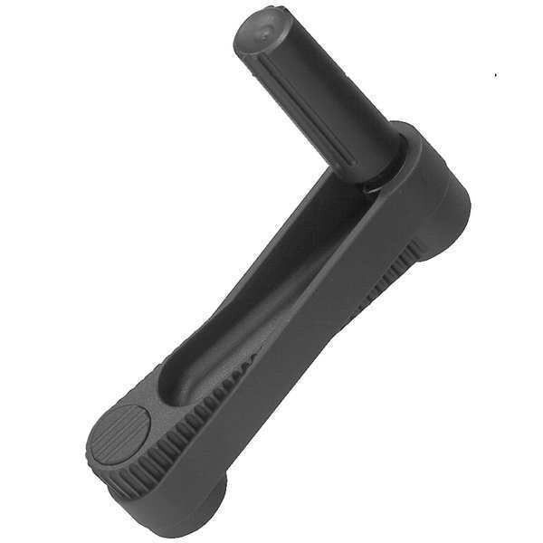 Crank Handle, Size: 2 , Reamed Hole D2= 12 mm, A=100, H=105.2, Thermoplastic, Fold-Down