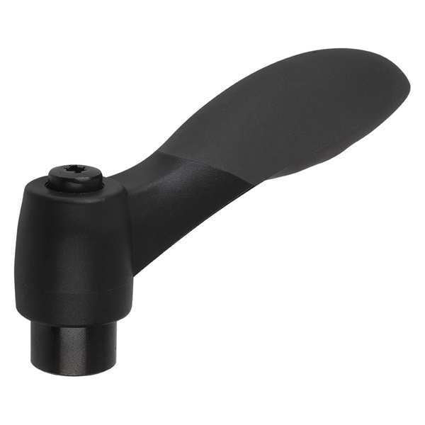 Adjustable Handle, Soft Touch, Size: 3 M08, Plastic Black RAL 7021, Comp: Steel