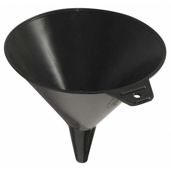 Spout Funnel, 64 fl oz Fluid Capacity, 7 in Overall Dia, 7 in Overall Ht, Hanging Tab, Polyethylene