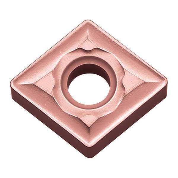 Diamond Turning Insert, Diamond, 1/2 in, CNMG, 80  Degrees, 1/64 in, Carbide
