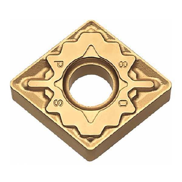 Diamond Turning Insert, Diamond, 1/2 in, CNMG, 80  Degrees, 1/64 in, Carbide