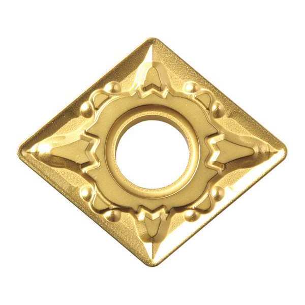 Diamond Turning Insert, Diamond, 1/2 in, CNMG, 80  Degrees, 3/64 in, Carbide