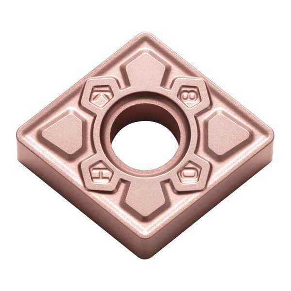 Diamond Turning Insert, Diamond, 1/2 in, CNMG, 80  Degrees, 3/64 in, Carbide