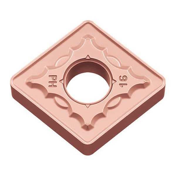 Diamond Turning Insert, Diamond, 5/8 in, CNMG, 80  Degrees, 1/16 in, Carbide