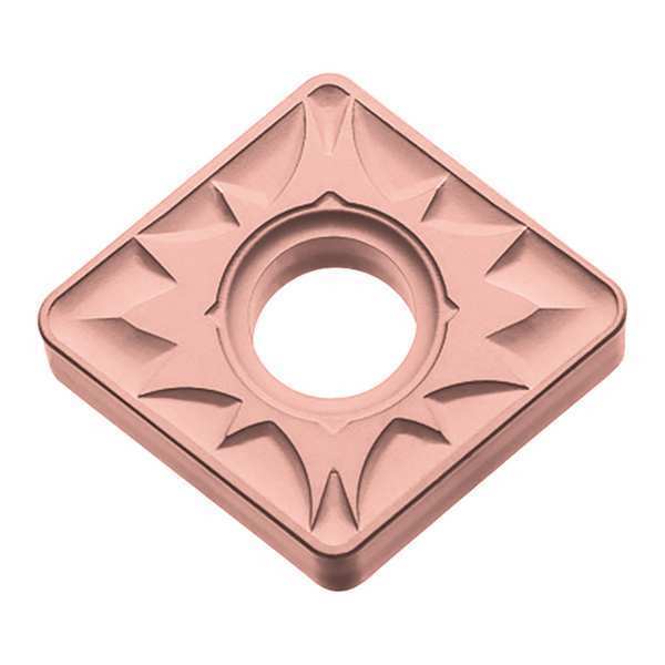 Diamond Turning Insert, Diamond, 1/2 in, CNMG, 80  Degrees, 3/64 in, Carbide