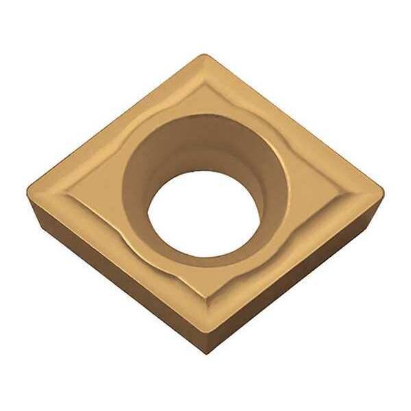 Diamond Turning Insert, Diamond, 3/8 in, CPMH, 80  Degrees, 1/64 in, Carbide