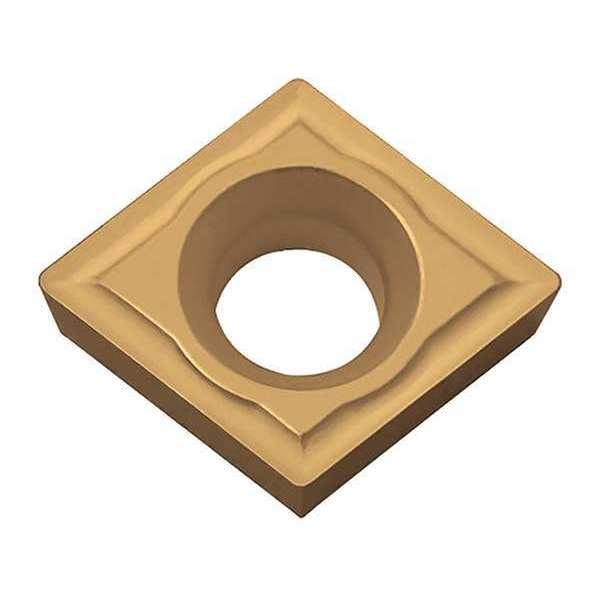 Diamond Turning Insert, Diamond, 3/8 in, CPMH, 80  Degrees, 1/64 in, Carbide