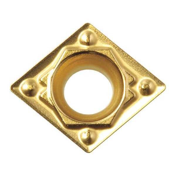 Diamond Turning Insert, Diamond, 5/16 in, CPMH, 80  Degrees, 1/32 in, Carbide