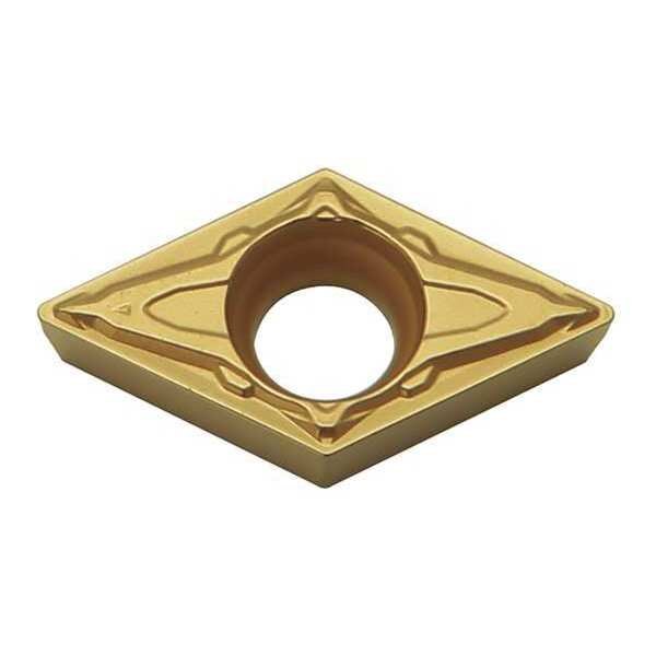 Diamond Turning Insert, Diamond, 3/8 in, DCMT, 55  Degrees, 1/32 in, Carbide