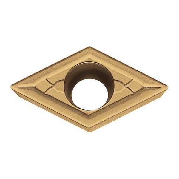 Diamond Turning Insert, Diamond, 3/8 in, DCMT, 55  Degrees, 1/32 in, Carbide