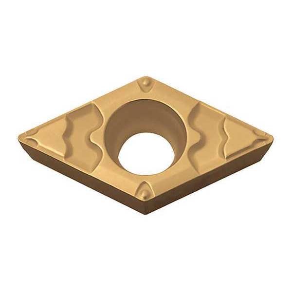 Diamond Turning Insert, Diamond, 3/8 in, DCMT, 55  Degrees, 1/64 in, Carbide