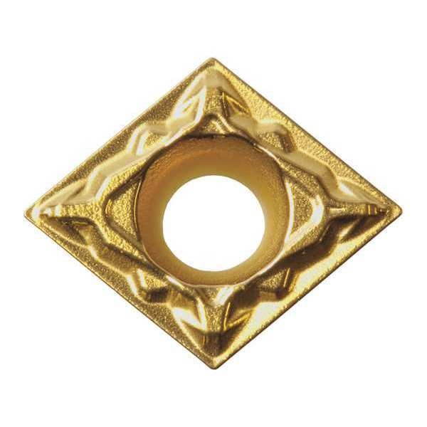 Diamond Turning Insert, Diamond, 3/8 in, CPMT, 80  Degrees, 1/32 in, Carbide