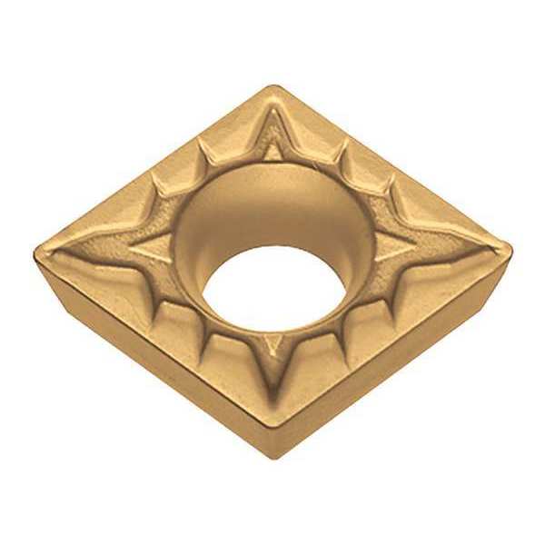 Diamond Turning Insert, Diamond, 3/8 in, CPMT, 80  Degrees, 1/32 in, Carbide