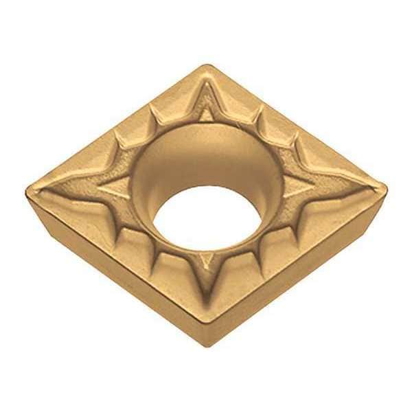 Diamond Turning Insert, Diamond, 5/16 in, CPMT, 80  Degrees, 1/64 in, Carbide