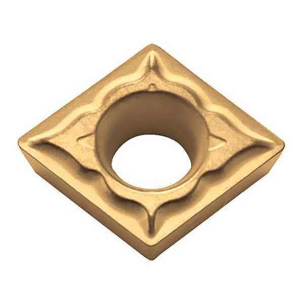 Diamond Turning Insert, Diamond, 3/8 in, CPMT, 80  Degrees, 1/32 in, Carbide