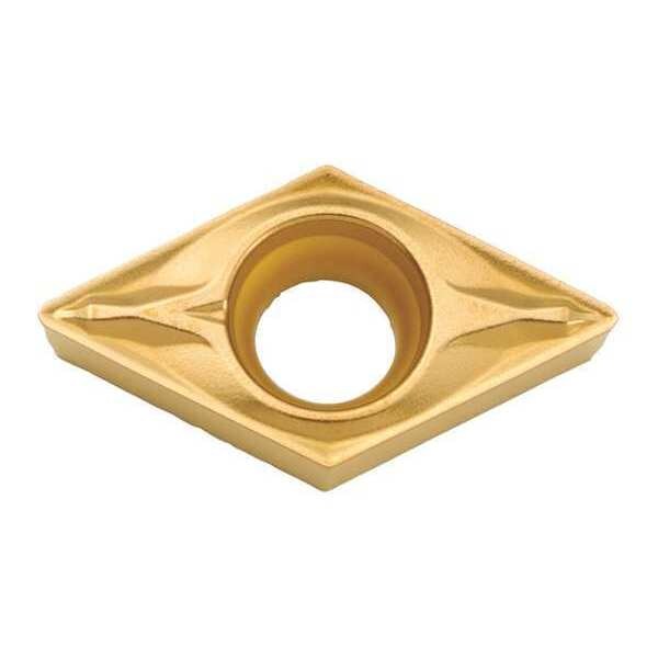 Diamond Turning Insert, Diamond, 3/8 in, DCMX, 55  Degrees, 1/64 in, Carbide
